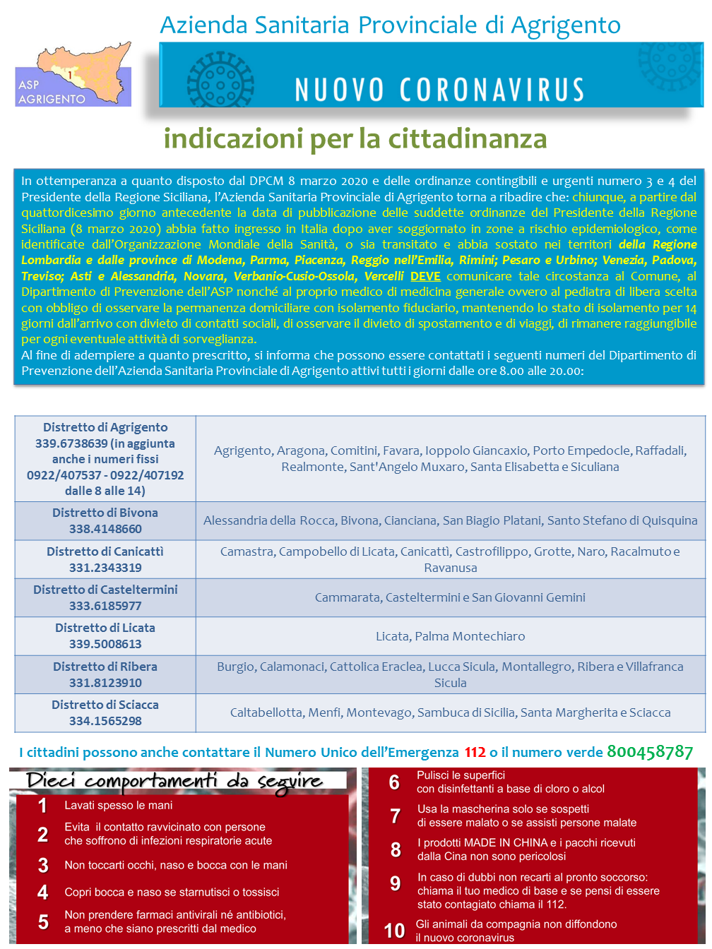 locandina coronavirus 9.3.20